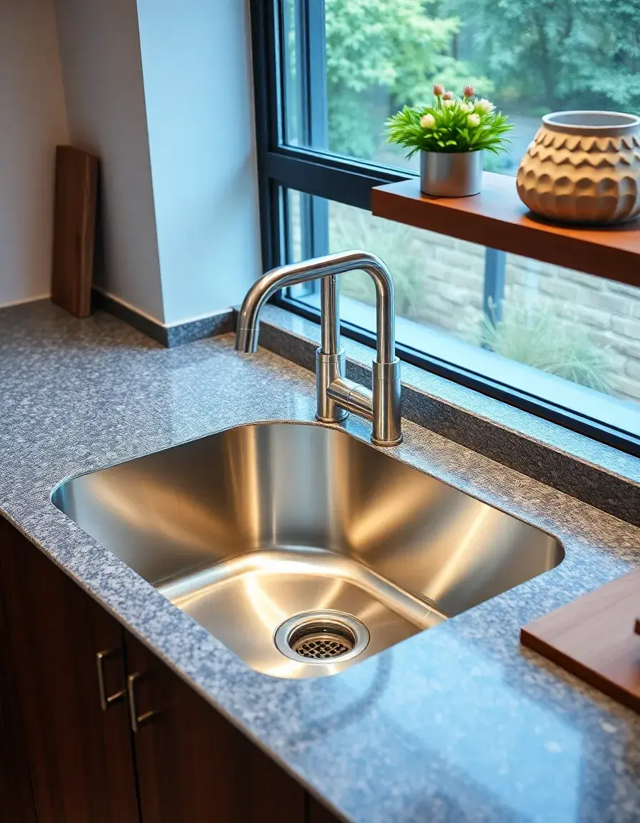 Zero Radius Stainless Steel Kitchen Sink with sharp corners