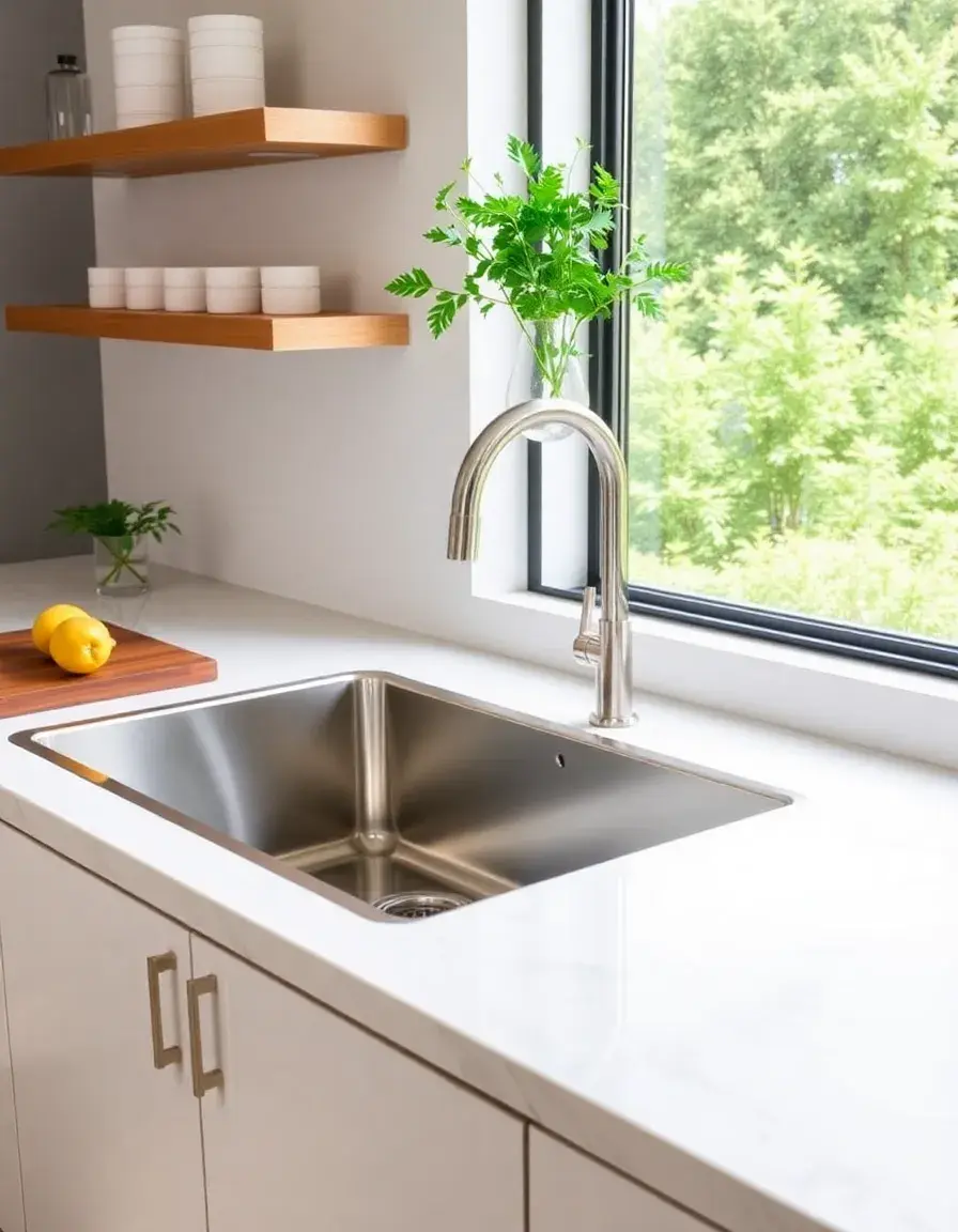 Double low divide stainless steel kitchen sink