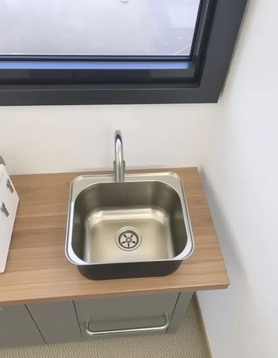 Compact portable stainless steel kitchen sink basin