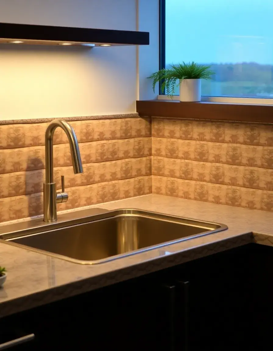 Padded soundproof stainless steel kitchen sink