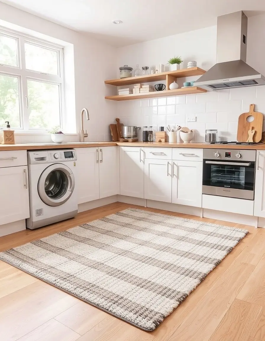 Machine Washable Kitchen Rug Cotton