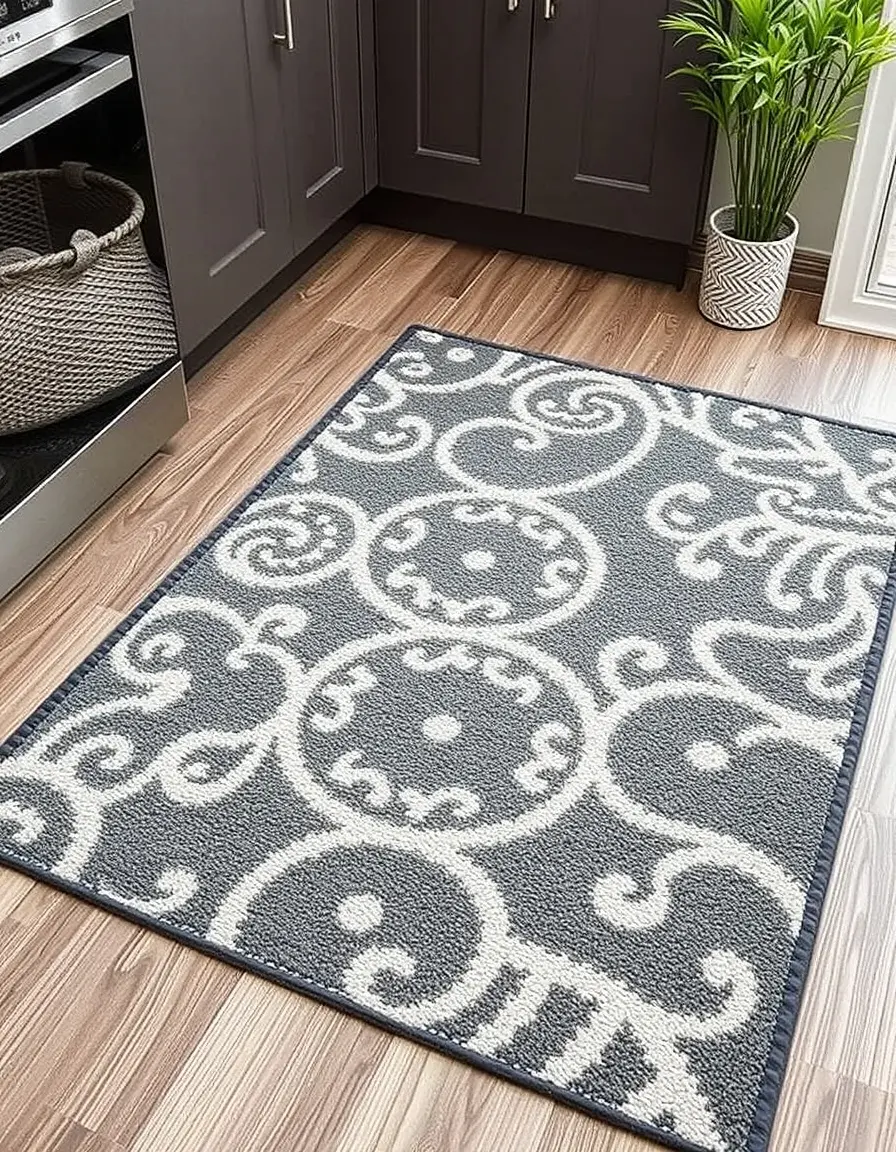 Stain Resistant Washable Kitchen Rug