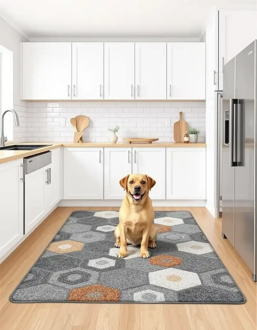 Pet Friendly Washable Kitchen Rug