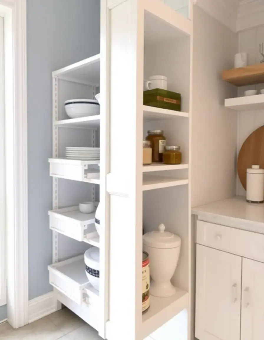 White Kitchen Cabinet Organizer