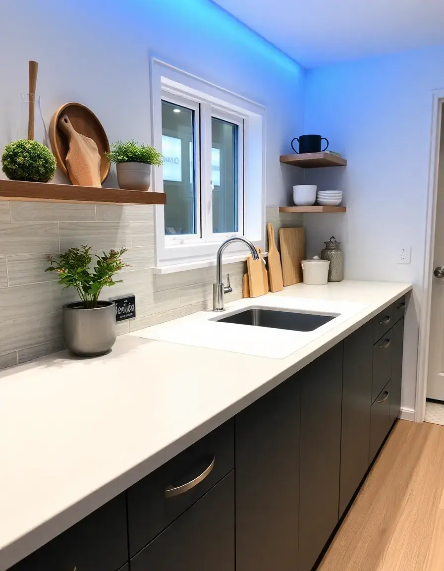 White Kitchen Counter Mat