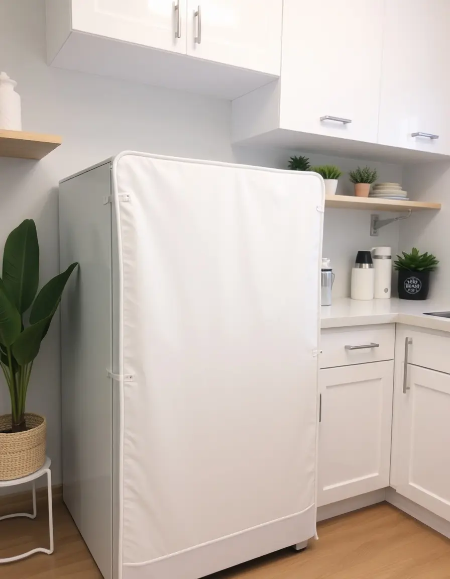 White Kitchen Appliance Cover