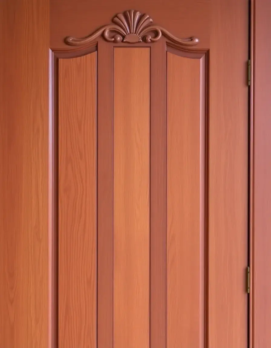Solid Mahogany Wood Kitchen Door with carvings