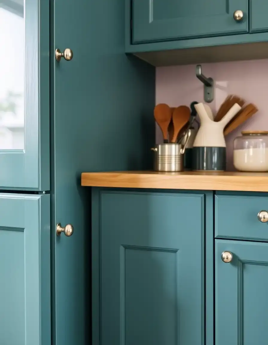 Retro bin cup kitchen cabinet handles in nickel finish