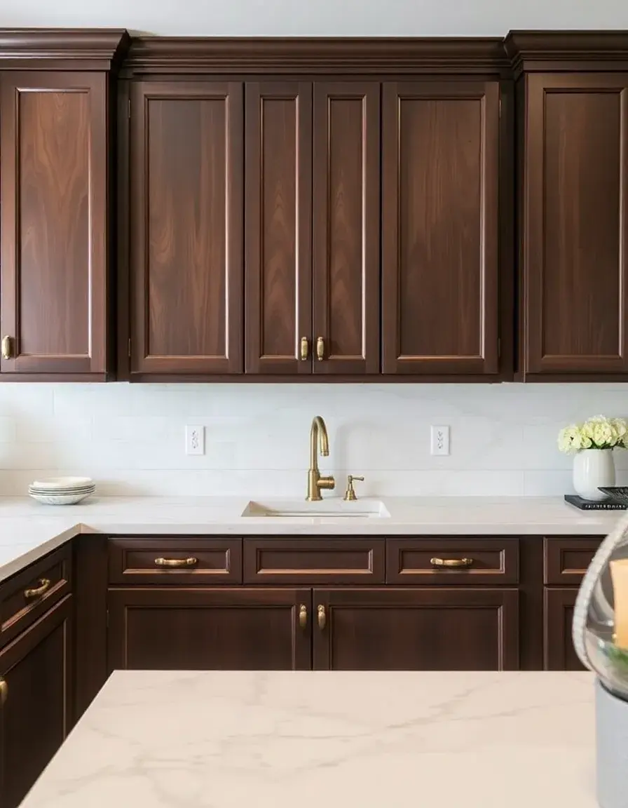 Compact short cabinet pulls for kitchen cabinets brass