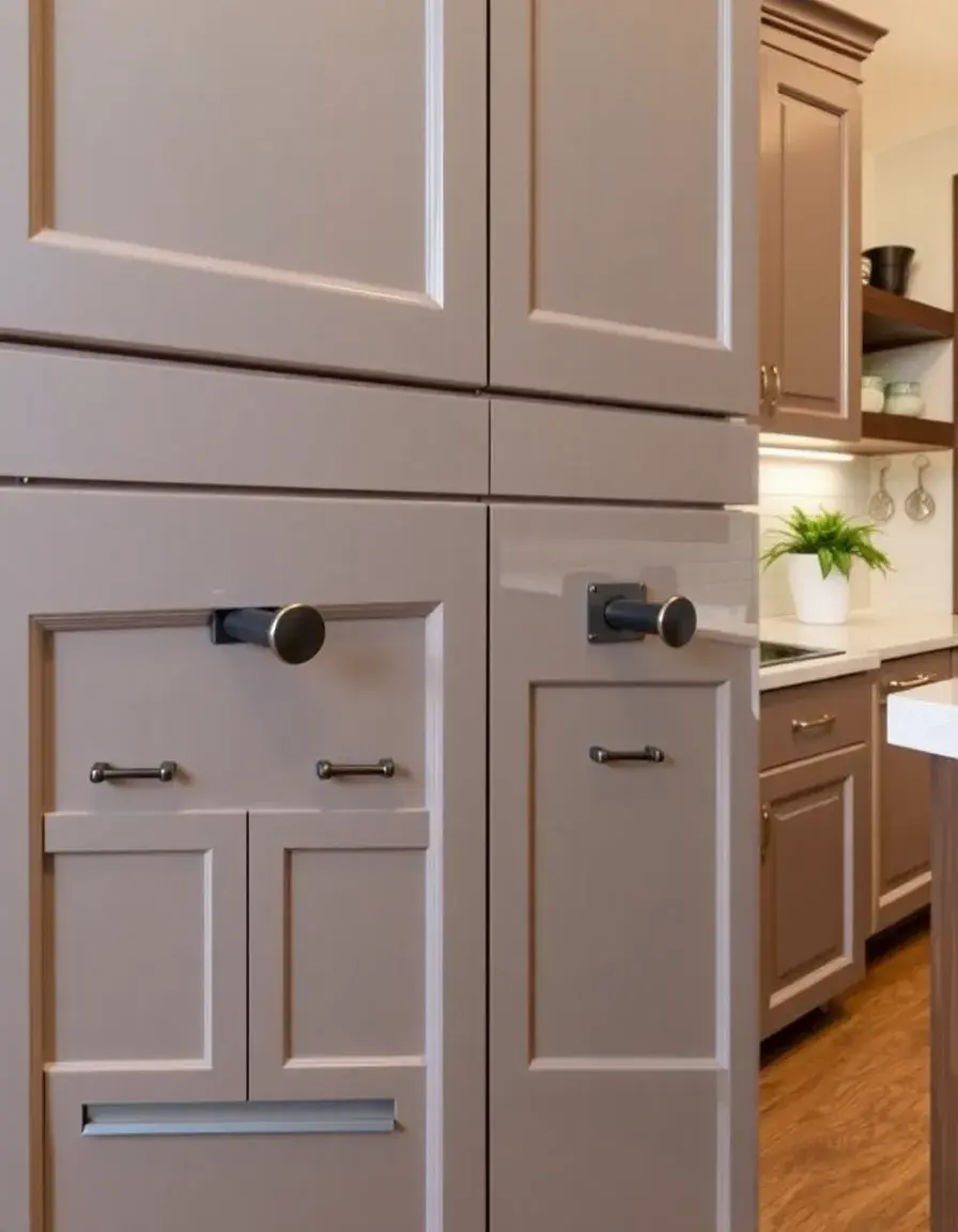 Broad wide cabinet pulls for kitchen cabinets matte