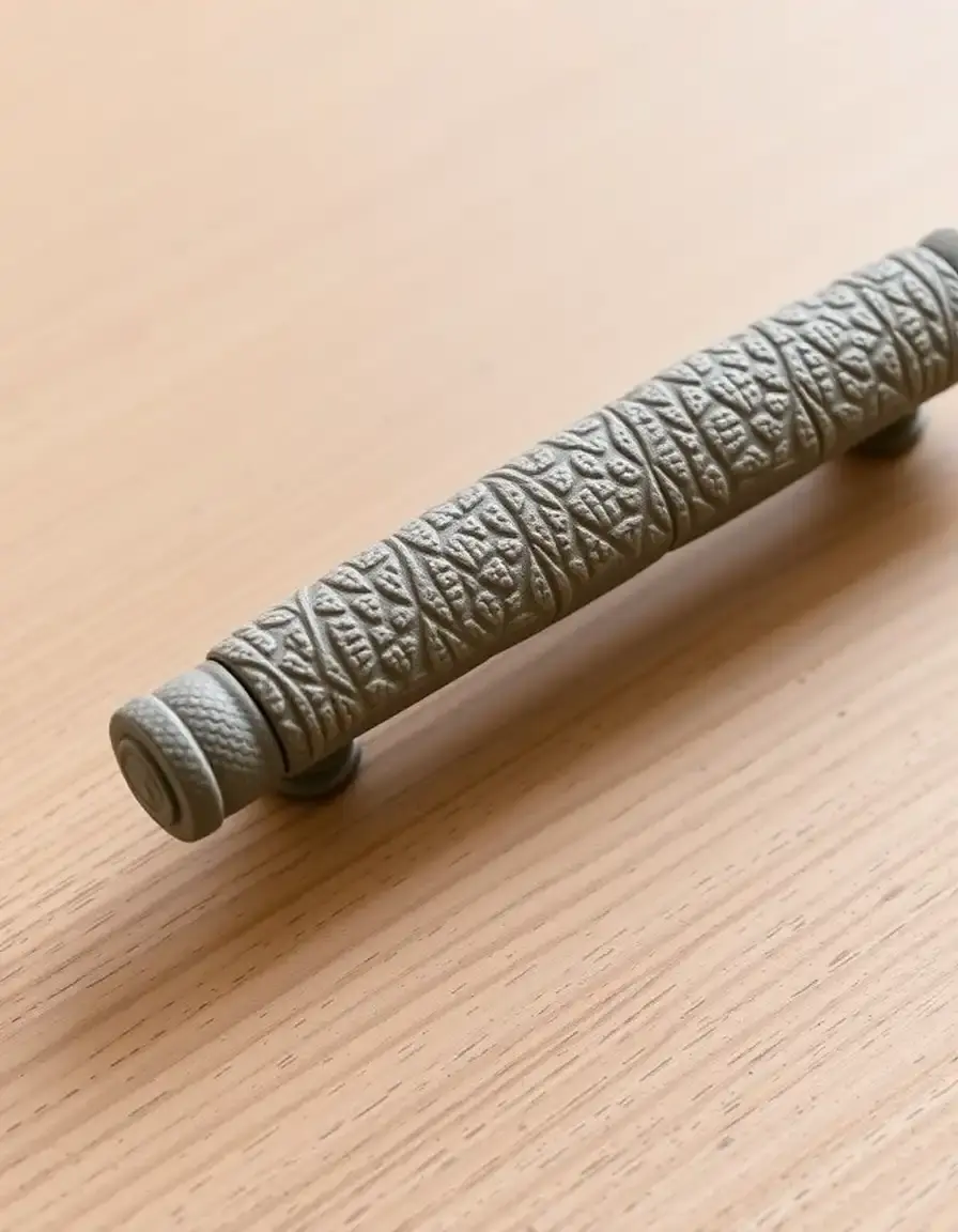Grippy textured cabinet pulls for kitchen cabinets