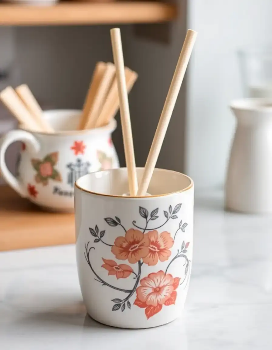 Ceramic china kitchen chopstick rest holder