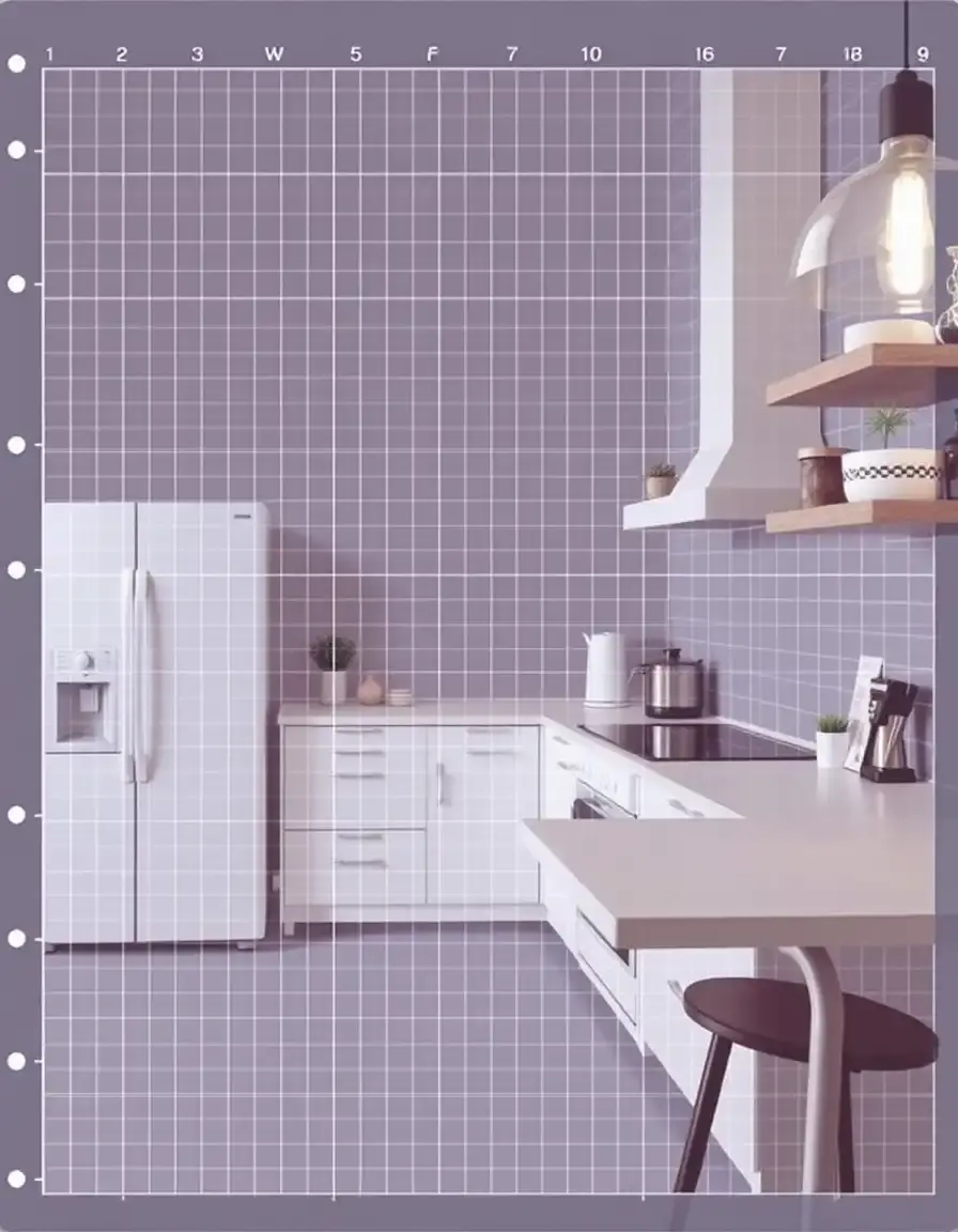 Graph DIY kitchens planner grid paper pad for hand-drawn layouts