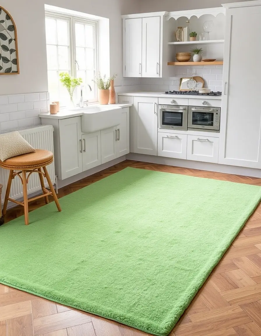 Soft cut pile kitchen carpet rug velvet