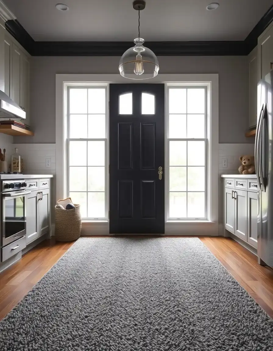 Durable berber kitchen carpet rug speckled