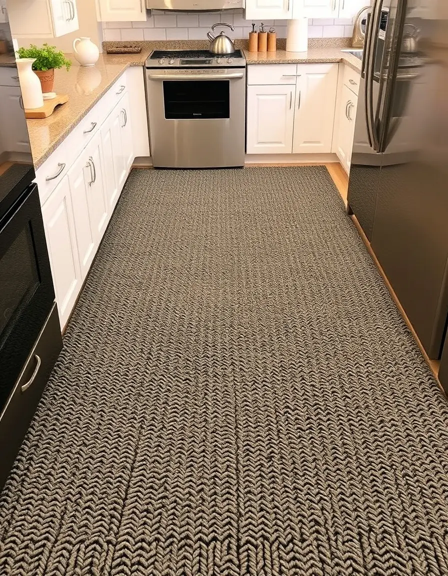 Twisted frieze kitchen carpet rug curly