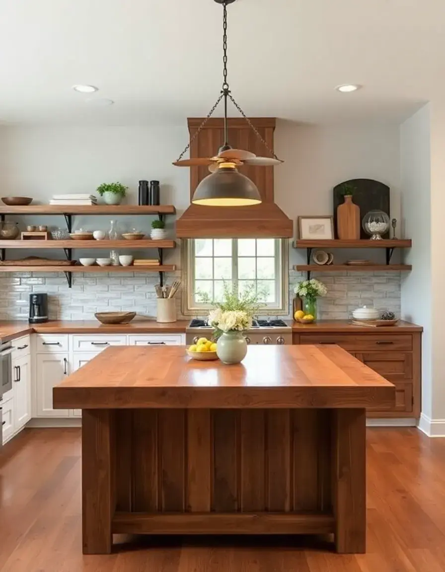 Rustic Wood Kitchen Island reclaimed wood