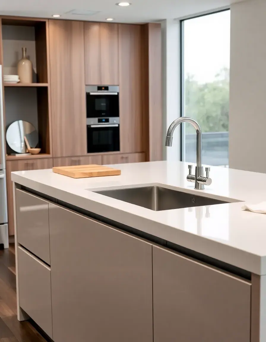 Modern Kitchen Island with Sink
