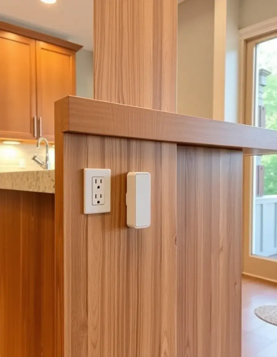 Embedded Outlet Kitchen Island Power Strip