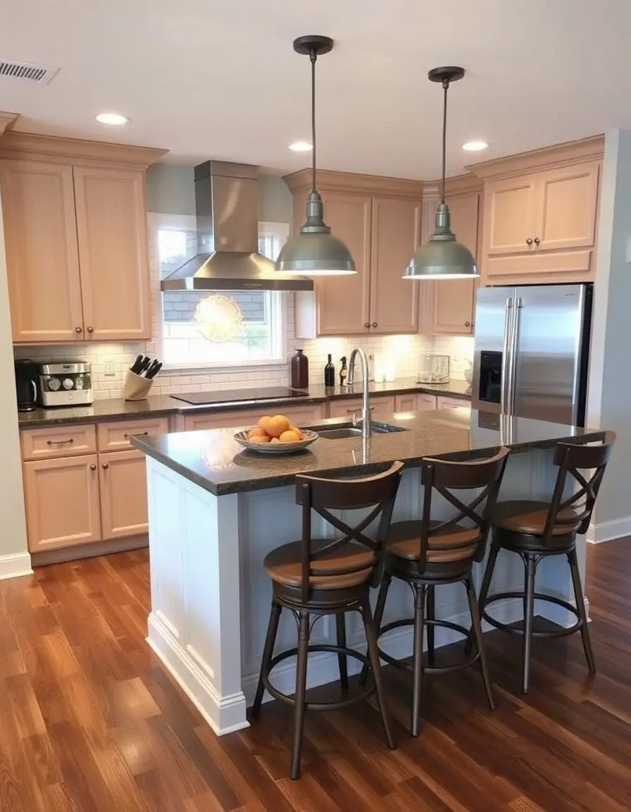 Counter Height Kitchen Island with Seating