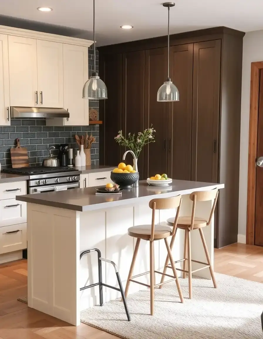 Small Kitchen Island with Seating