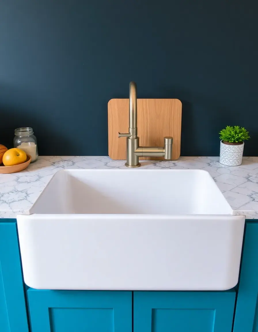 Vibrant colored kitchen sink composite
