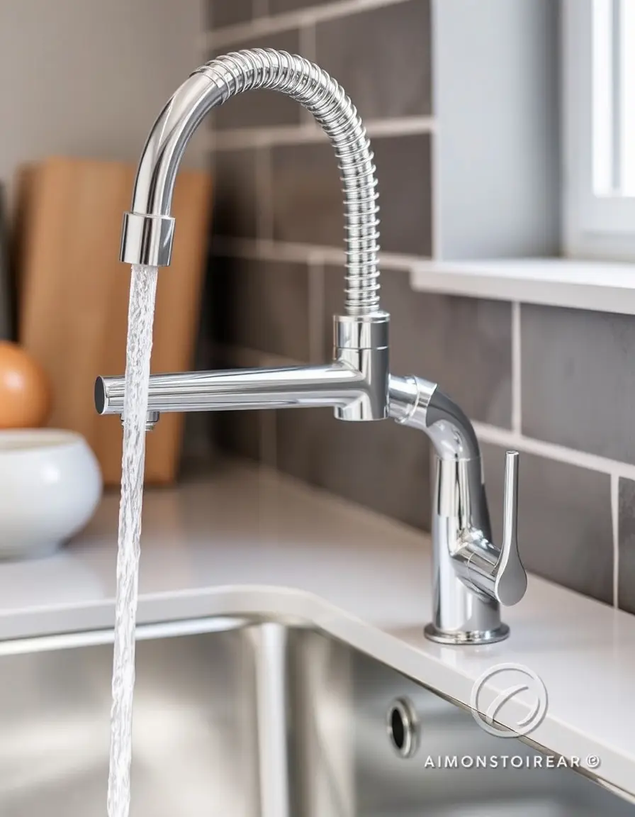 Single Lever Kitchen Tap Mixer Chrome