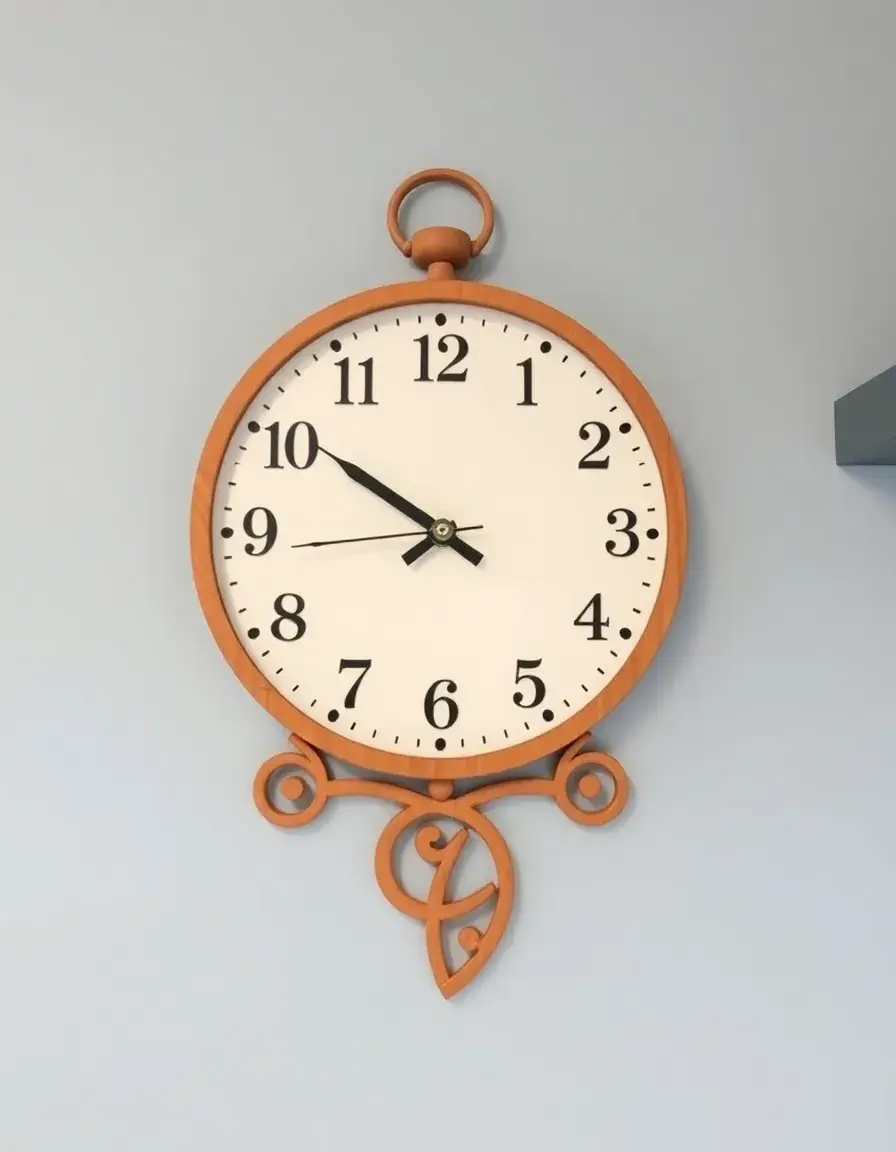 Functional clock kitchen wall art decorative