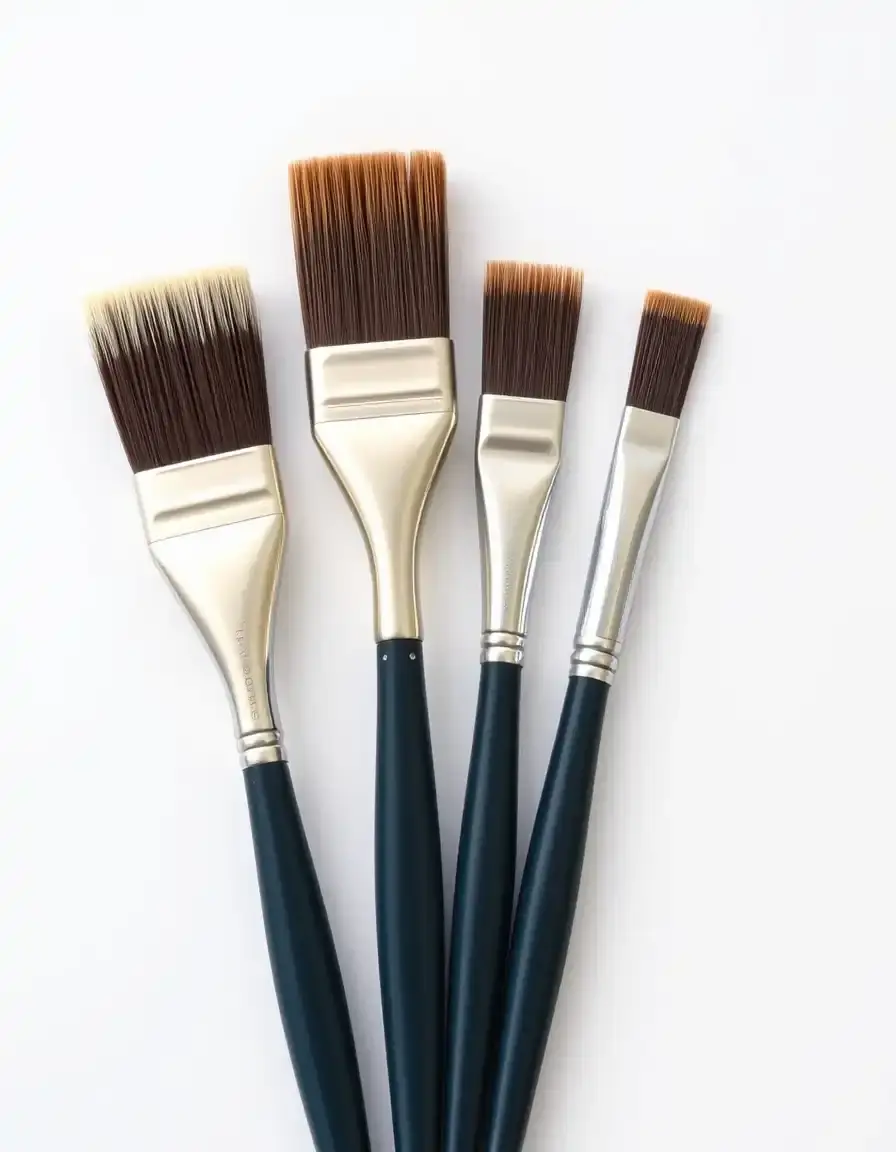 5-piece synthetic bristle paint brush set