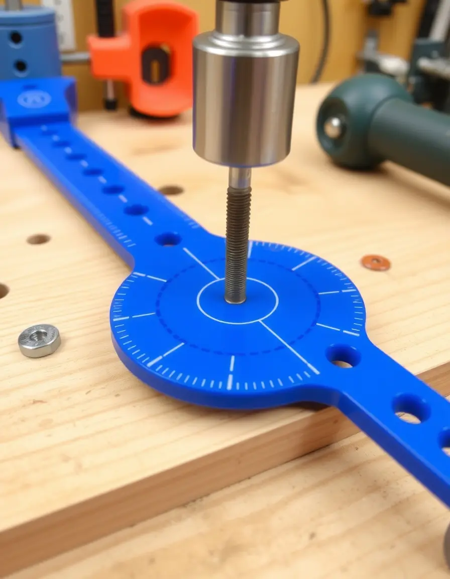 Cabinet knob installation template tool