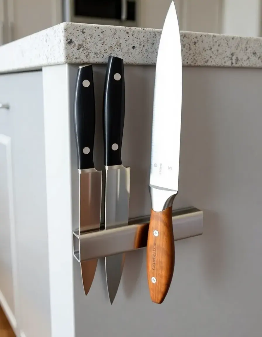 Magnetic Knife Holder for Island