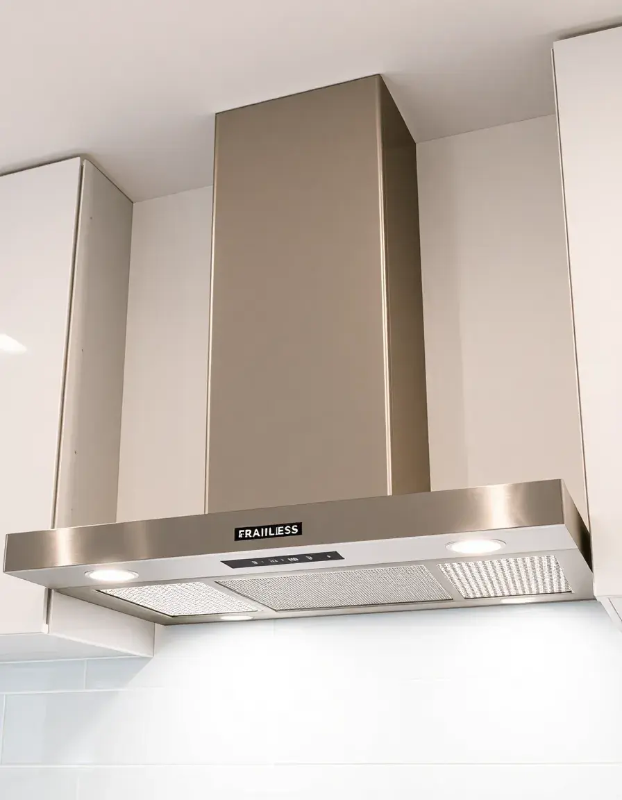 30-Inch Stainless Steel Ductless Range Hood under cabinet
