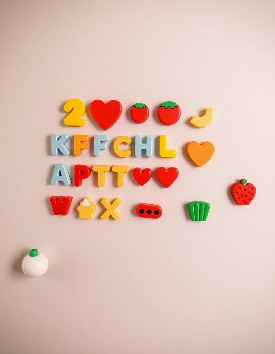 Magnetic Fridge Toys with food shapes