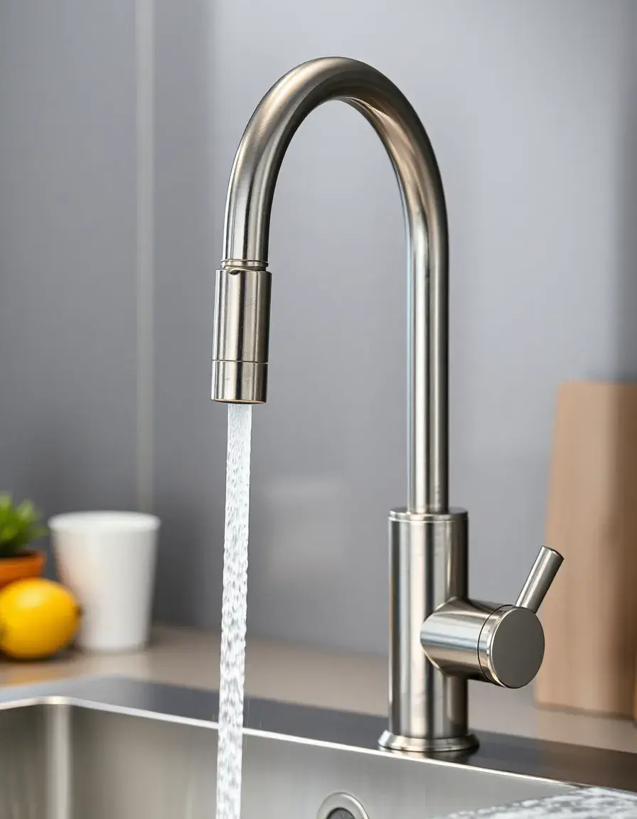 Single Lever Kitchen Tap stainless steel