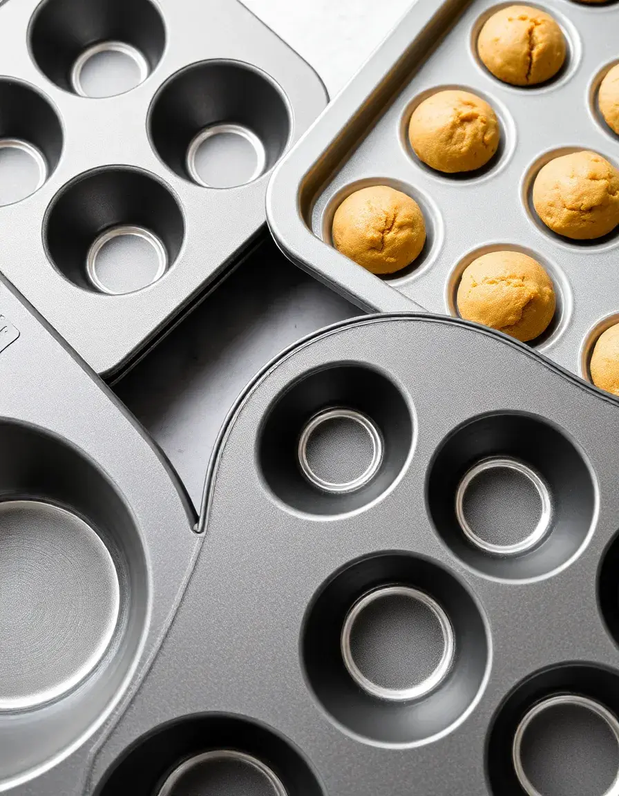 Non-stick bakeware set including cookie sheets and muffin tins