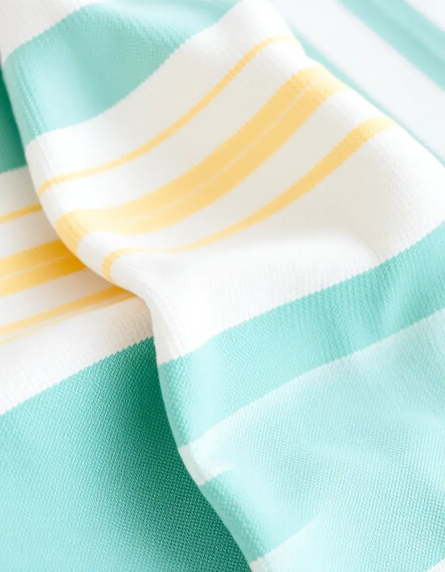 6-piece absorbent cotton striped kitchen towel set