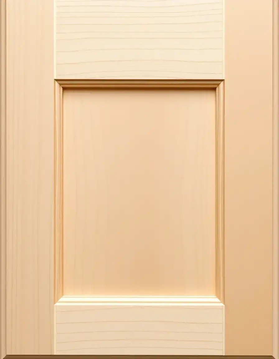 Unfinished Wood Cabinet Door - Raw Wood Surface