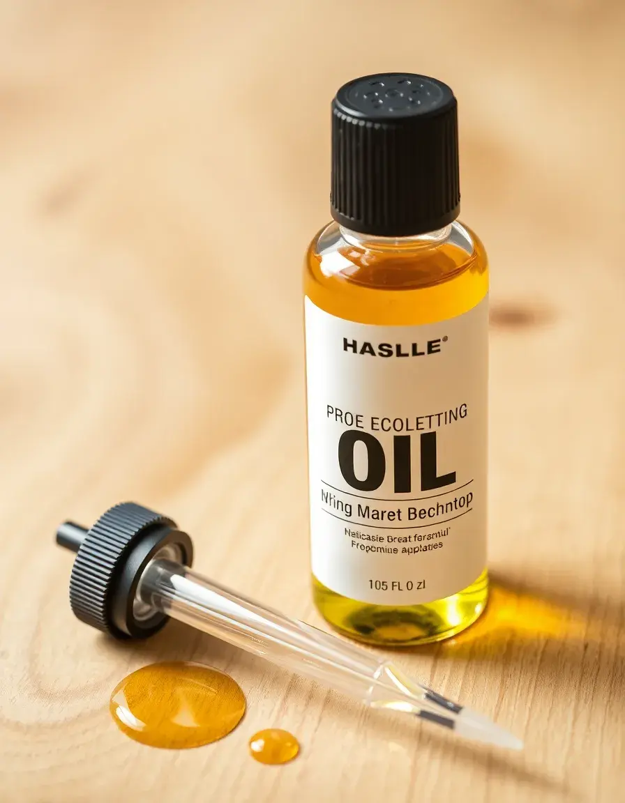 Wooden Benchtop Oil and applicator