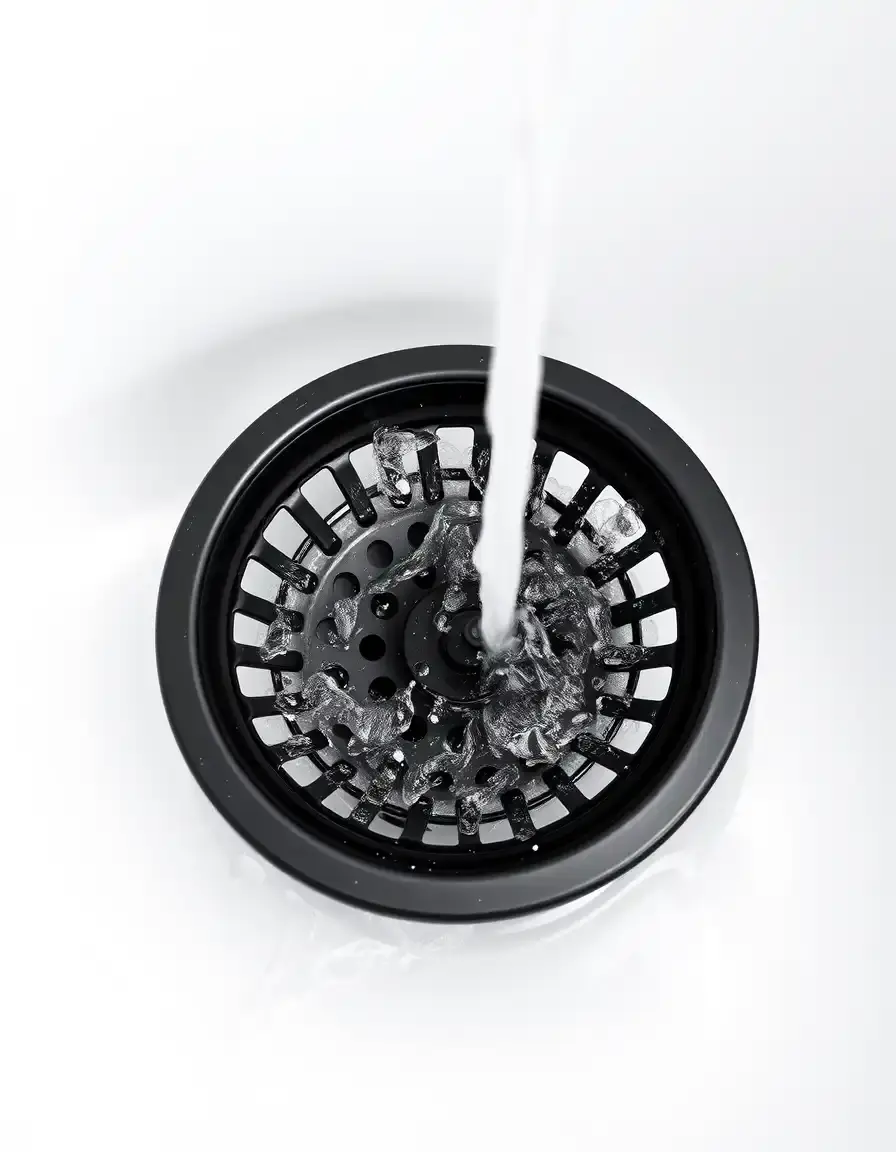 Black Rubber Sink Strainer