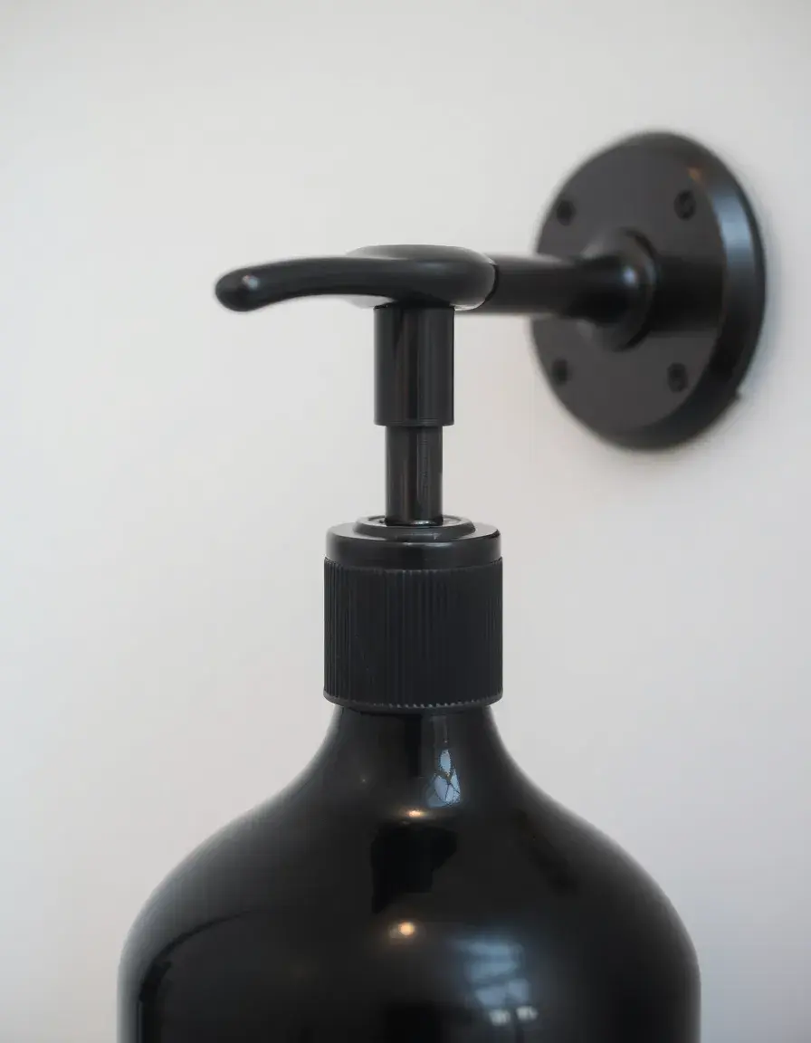 Built-in Matte Black Soap Dispenser
