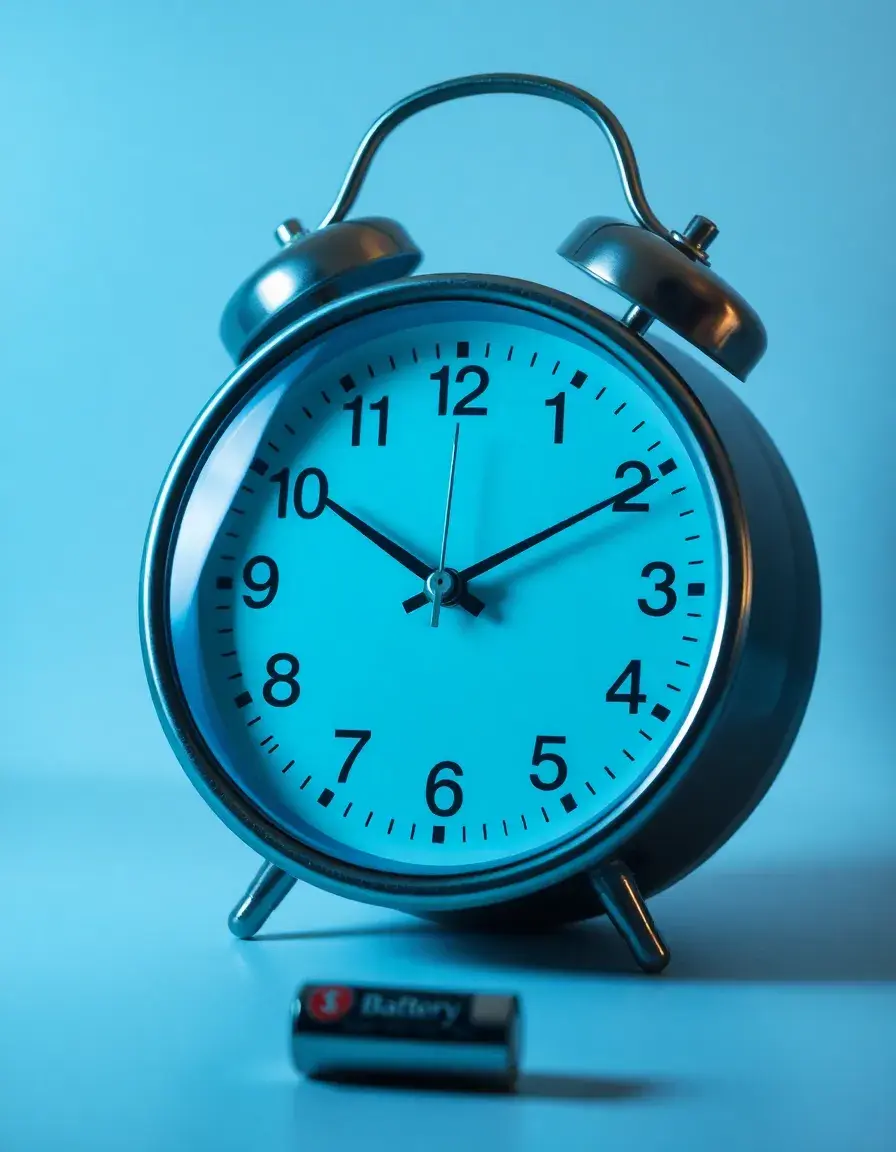 Simple Analog Wall Clock with glass cover