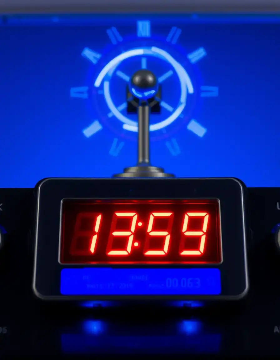 Digital Atomic Clock with radio control