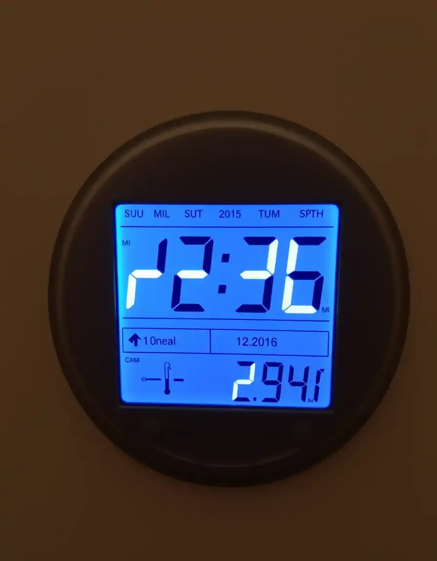 Multi-function LCD Kitchen Clock with Thermometer