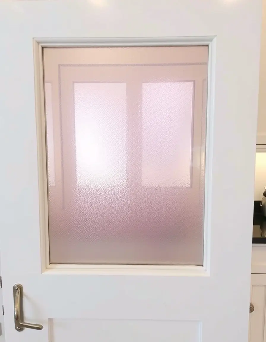 Frosted Glass Door Panel Insert