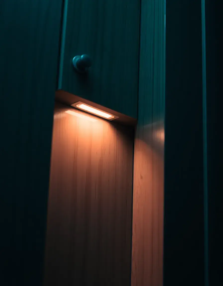 Battery LED cabinet light
