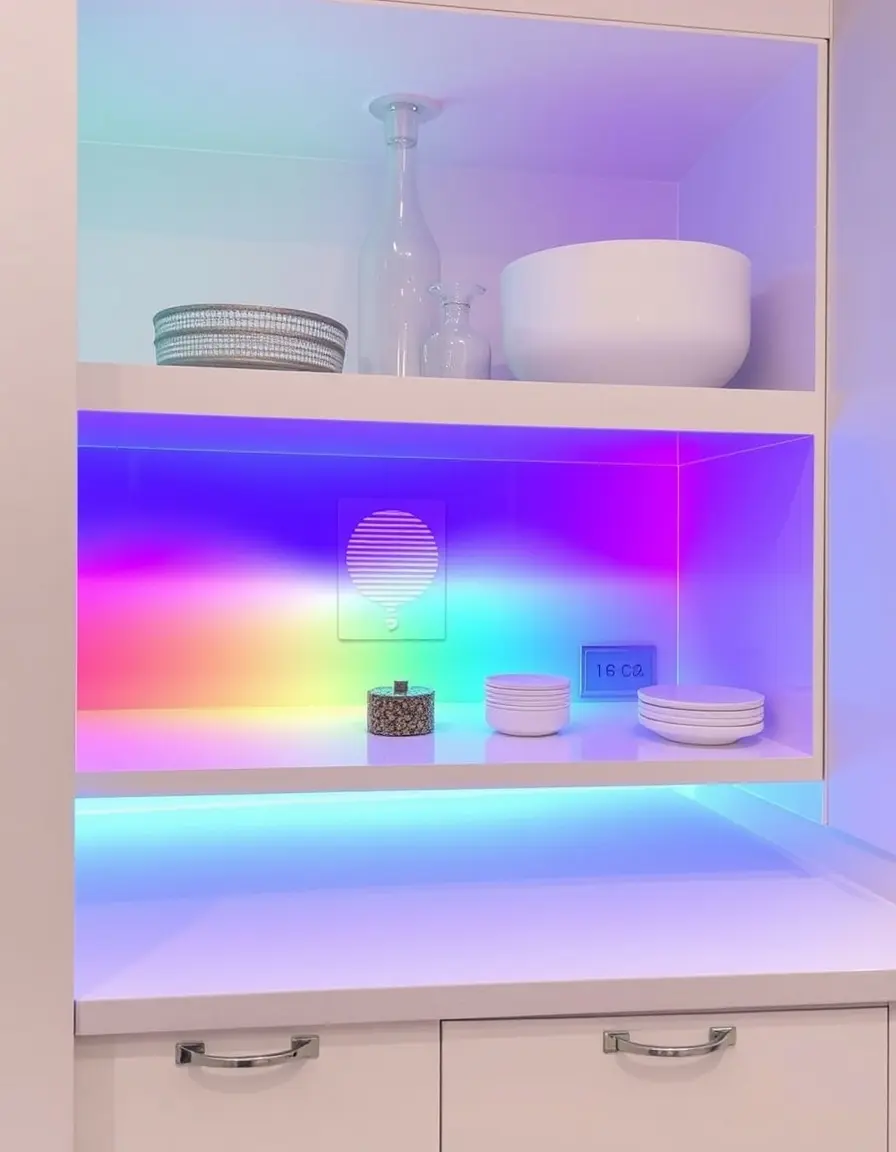 RGB Accent LED Light Strips for shelves