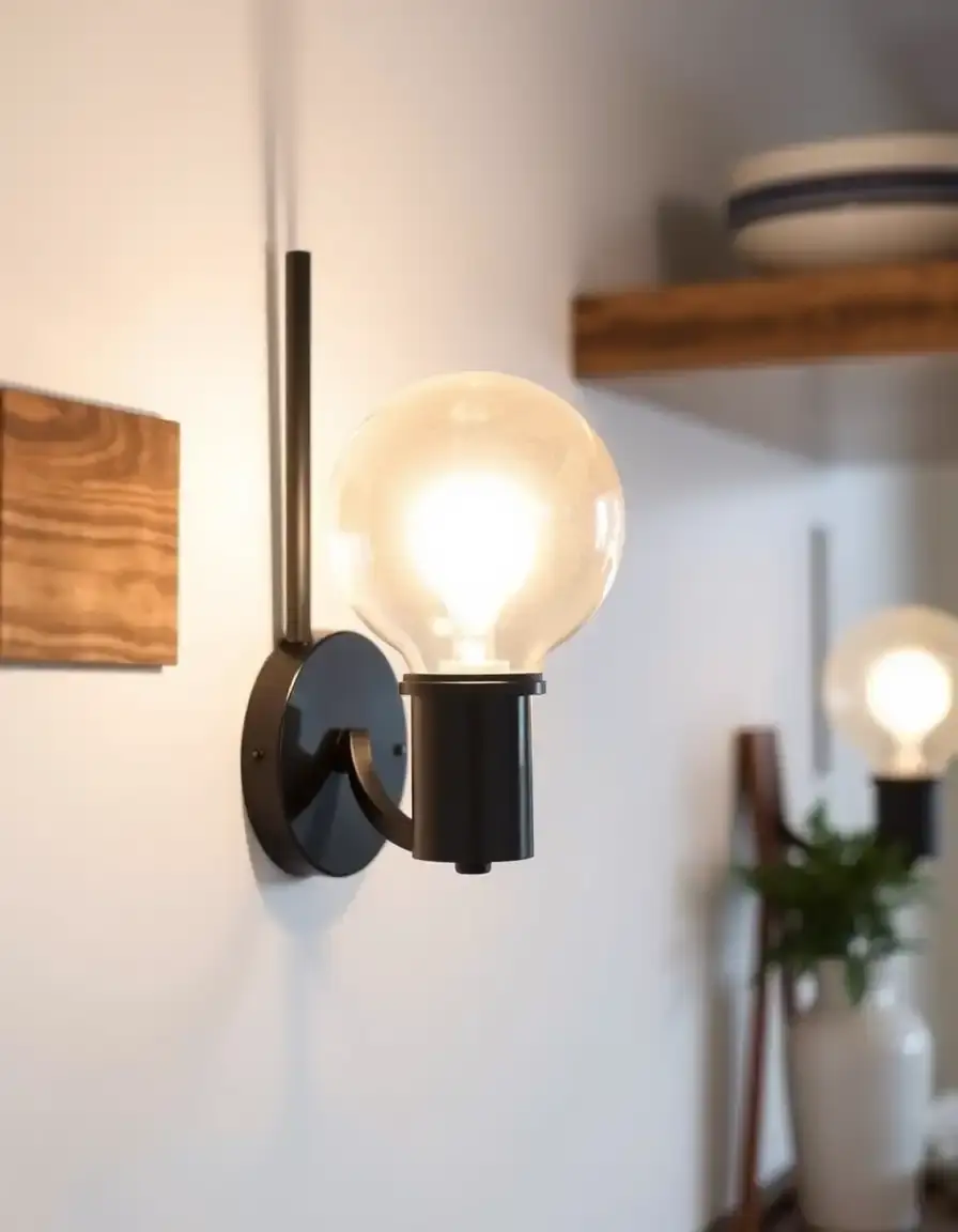 Decorative Glass Globe Wall Sconce