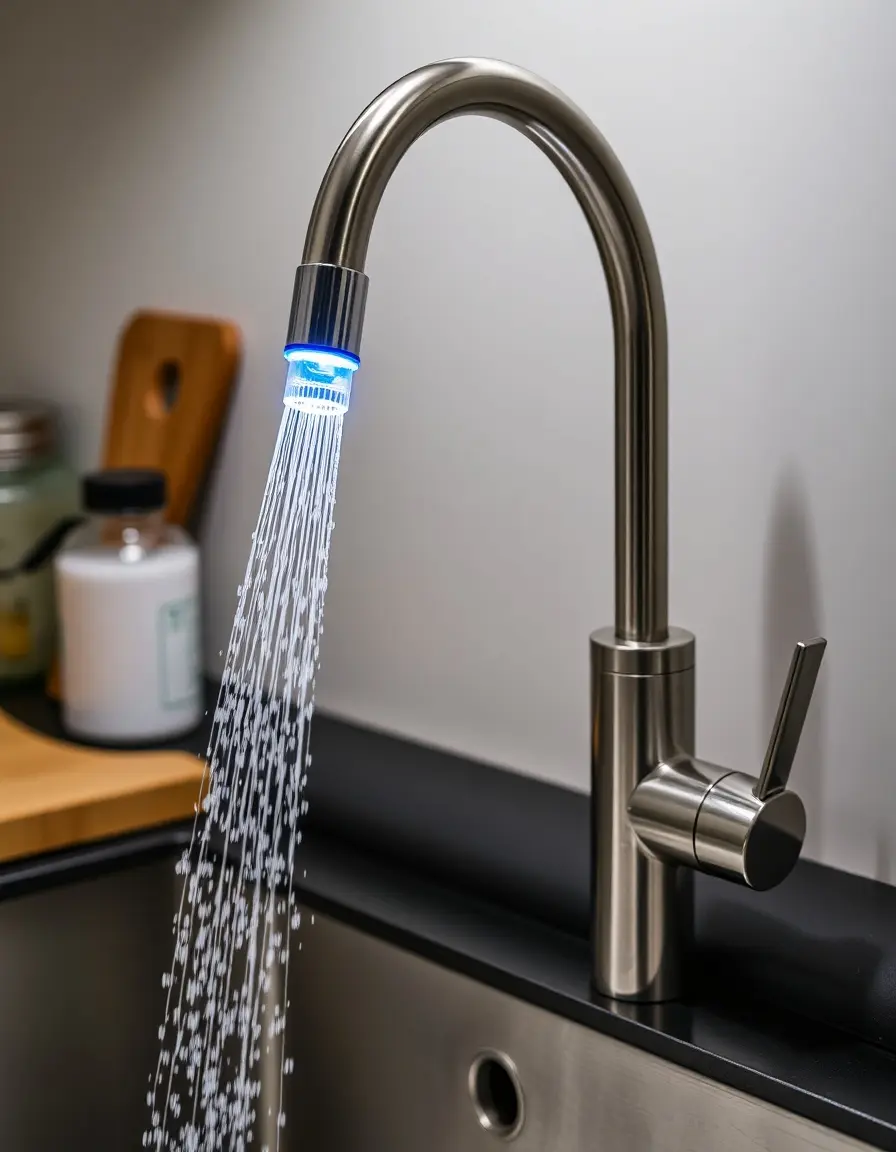 Touchless sensor activated kitchen tap