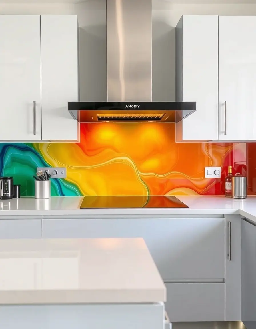 Colorful Acrylic Splashback panel