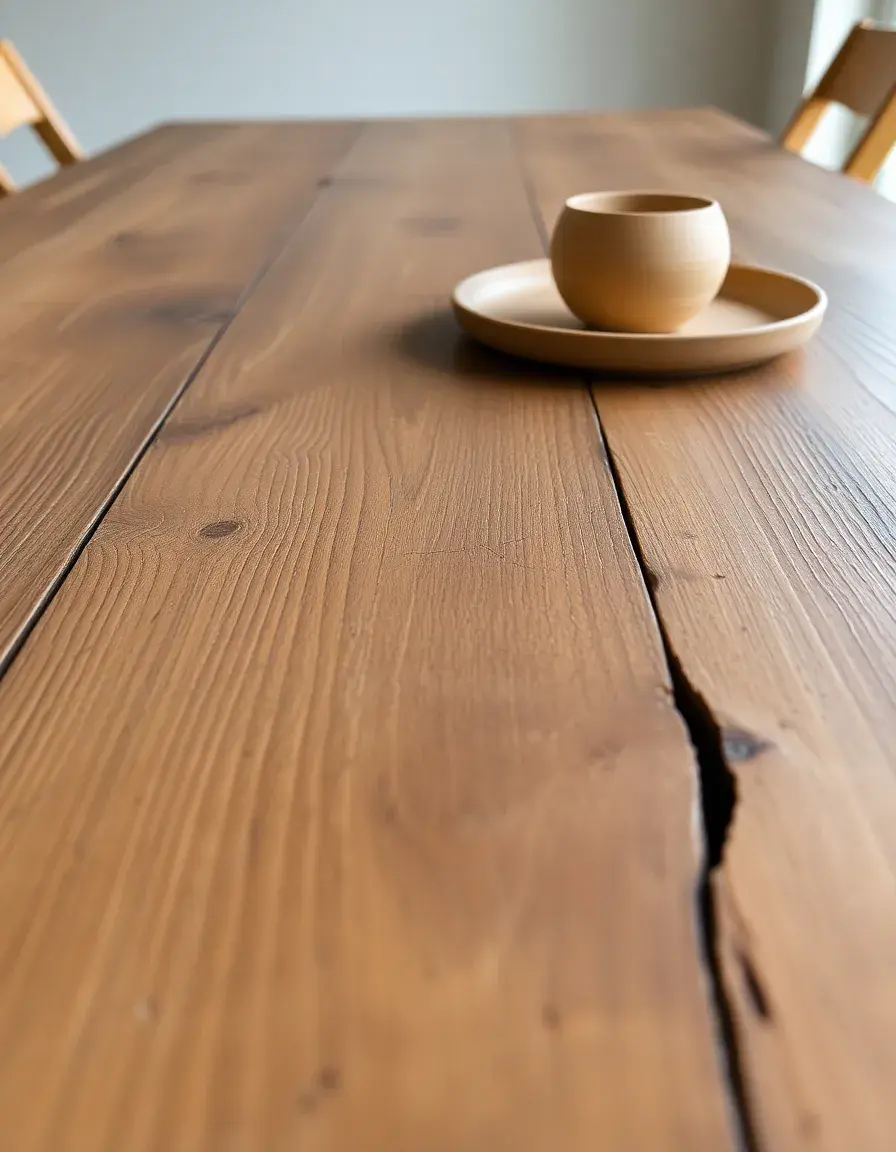 Rustic Farmhouse Table with distressed wood